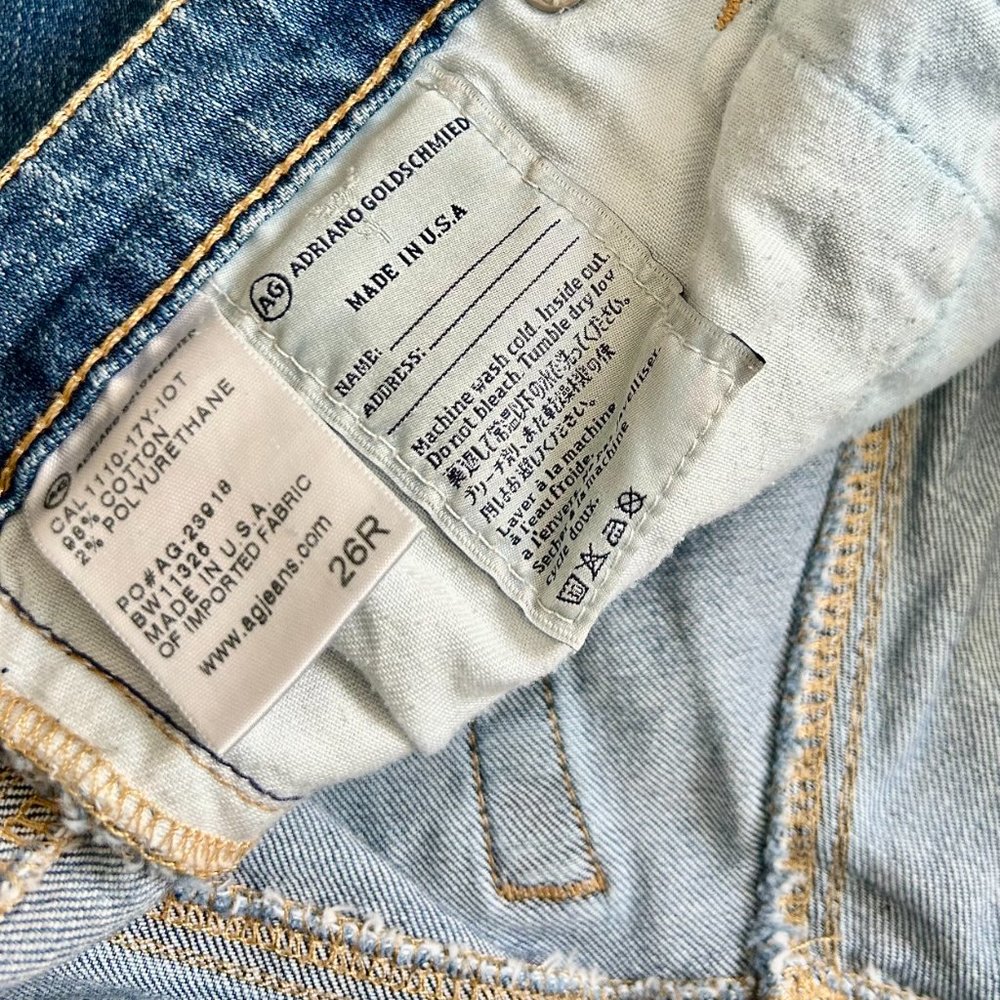 Ag ‘The Stilt’ Cigarette Distressed Medium Wash Jean - Picture 6 of 7